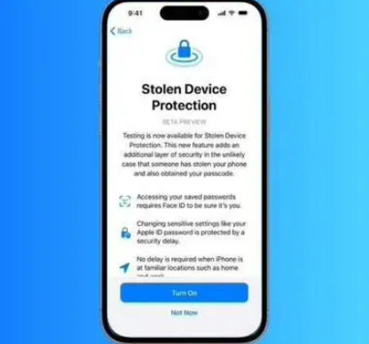 阿巴嘎苹果授权维修店分享被盗设备保护功能开启方法