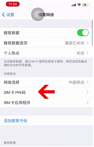 阿巴嘎苹果14维修网分享如何给iPhone14的SIM卡设置密码 