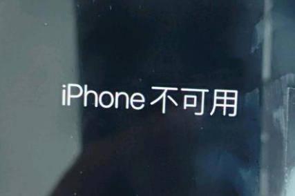 阿巴嘎苹果服务网点分享锁屏界面显示“iPhone 不可用”如何解决 