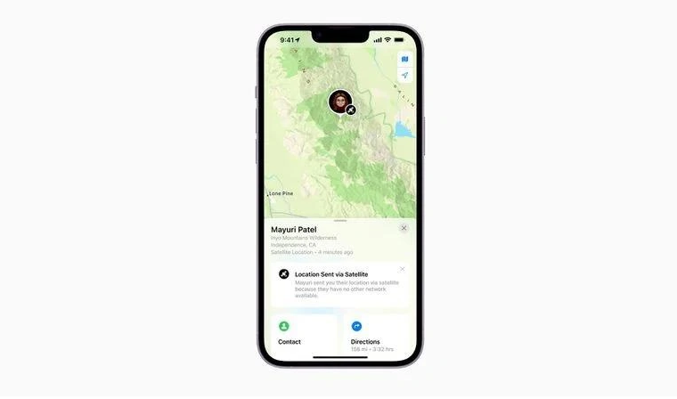 阿巴嘎苹果14维修分享iPhone14系列中 FindMy功能通过卫星分享位置方法教程 